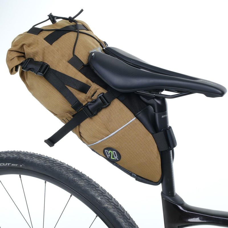 PACK2RIDE Inova Light Bike Saddle Bag - Water Resistant, Durable Cordura Fabric, Essential for Bikepacking - Under Seat Storage, Seat Bag for Road, Gravel Cycling - Image 2